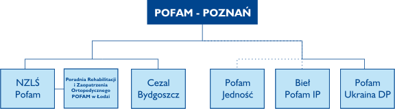 Struktura Grupy Pofam Poznań sklepy medyczne